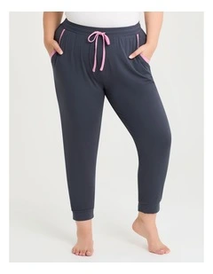 Modal Soft Touch Cuffed Pyjama Pant in Ebony Gray