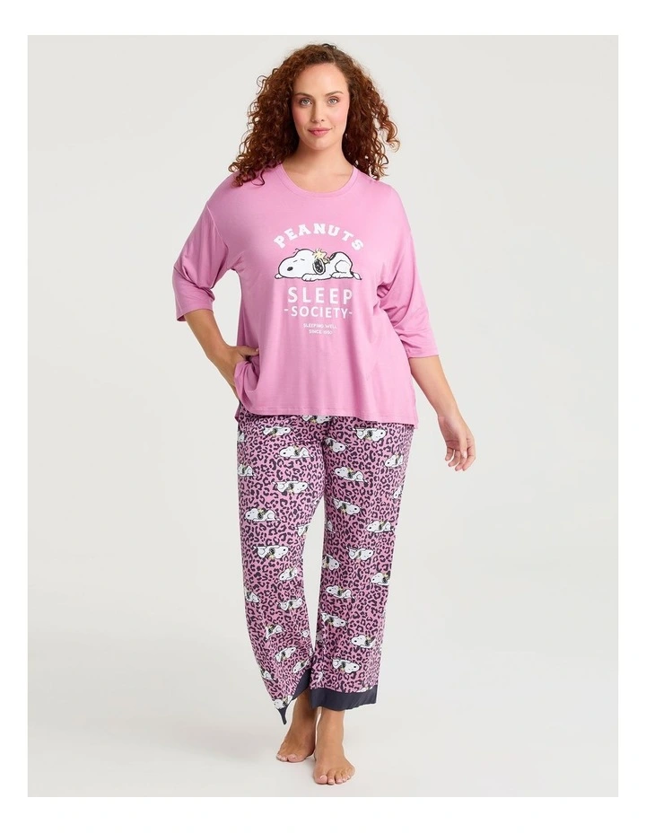 Peanuts Sleepy Animal Pj Pant Print image 3