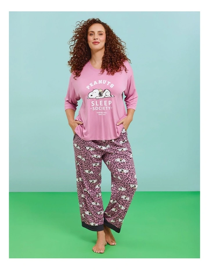 Peanuts Sleepy Animal Pj Pant Print image 4