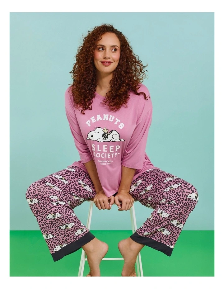 Peanuts Sleepy Animal Pj Pant Print image 5