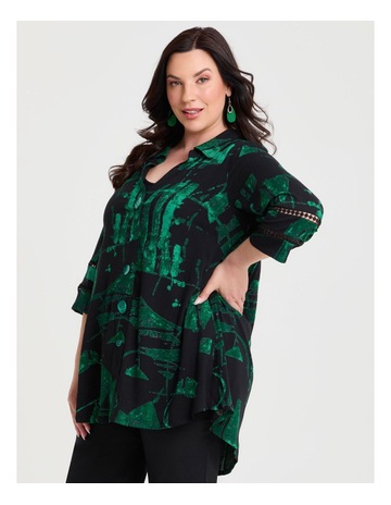 JEWEL GREEN PRINT colour