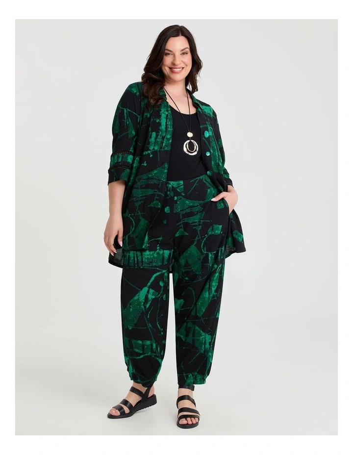 Colour Focus Natural Shirt Jewel Green Print image 4