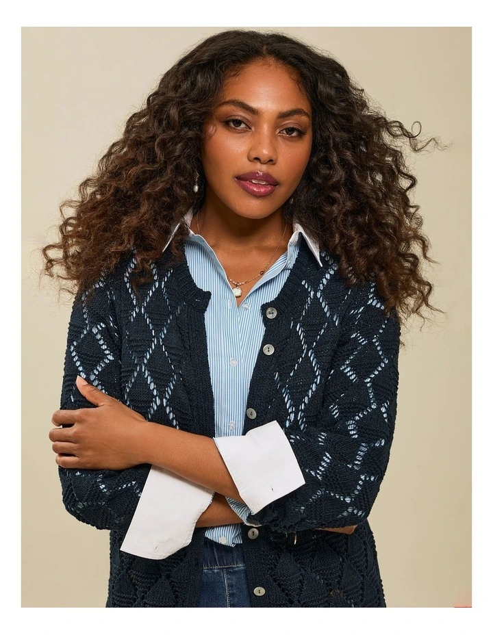 Cotton Poplin Stripe Shirt Powder Blue/white image 7