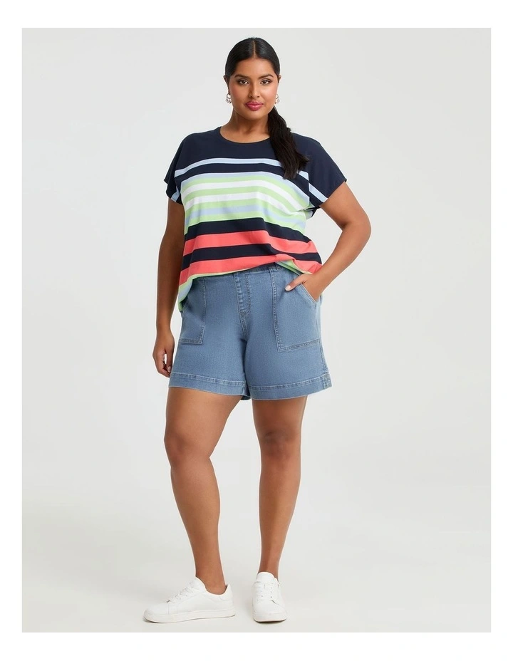 Cool Jade Classic Denim Short Light Blue Denim image 3