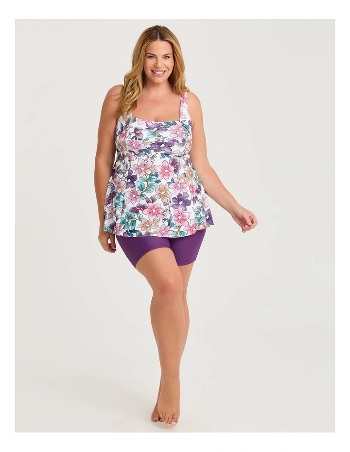 Watercolour Floral A-line Tankini Print image 2