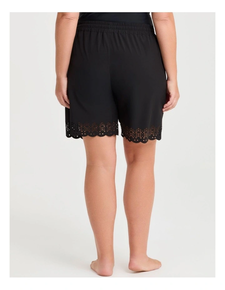 Laser Design Stretch Boardshort Black image 2