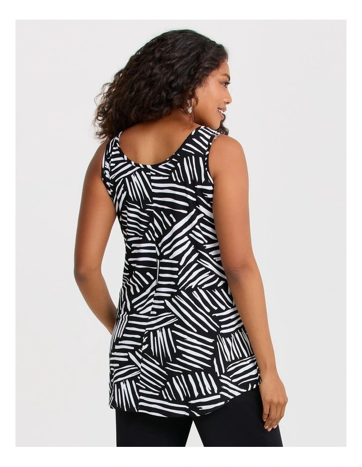 Natural Duet Abstract Tank in Print image 2