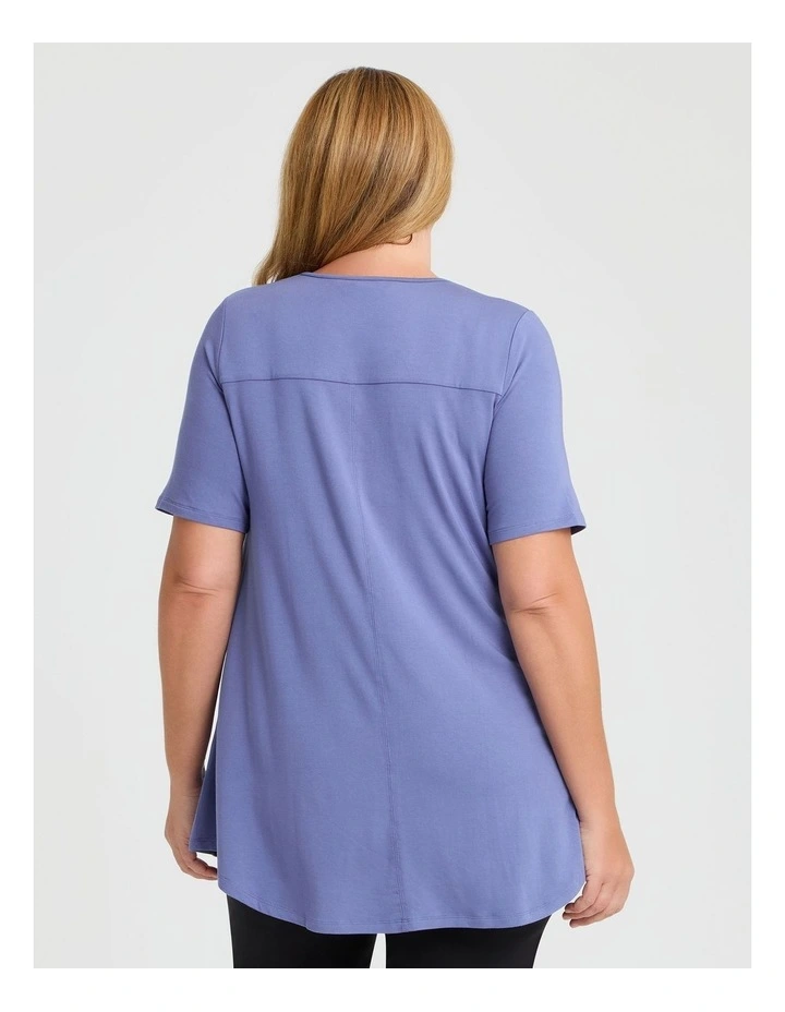 Bamboo Base V Neck Short Sleeve Top image 2