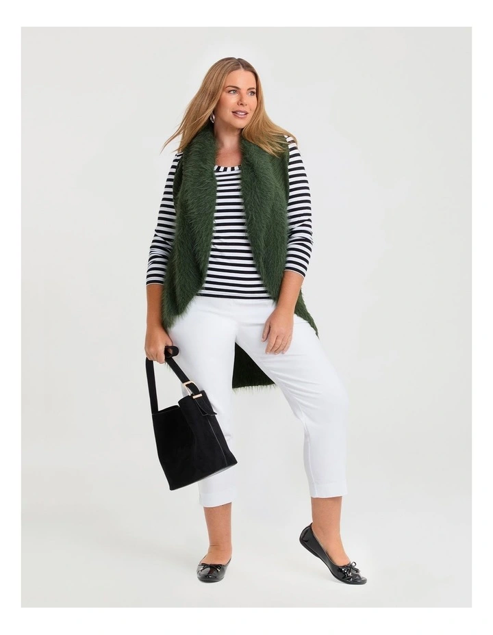 Natural Stripe Body Top Black/white image 4