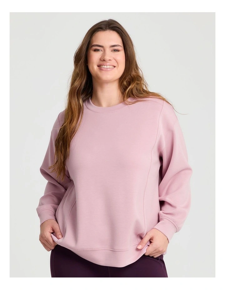 Luxe Touch Sweatshirt Pink Nectar image 1