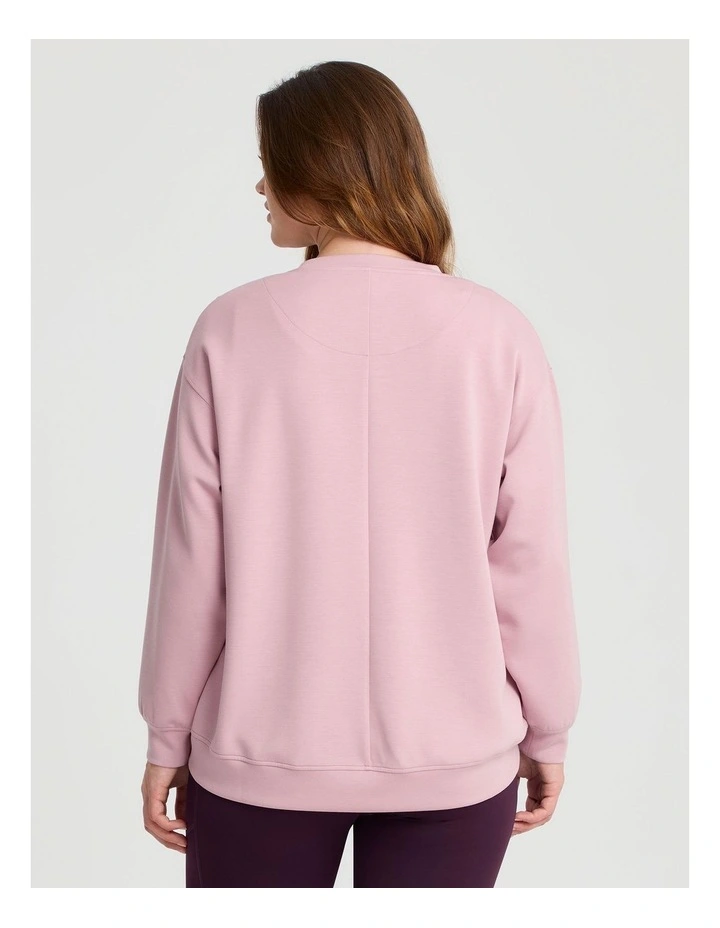 Luxe Touch Sweatshirt Pink Nectar image 2