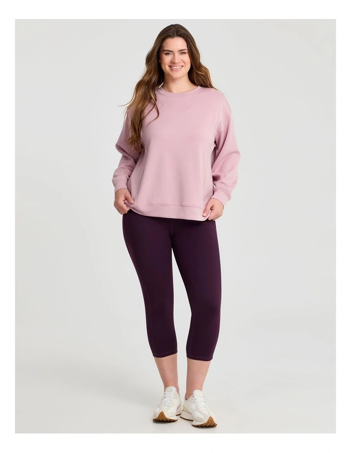 Luxe Touch Sweatshirt Pink Nectar image 3