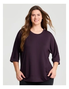 Modal Ultra Soft Relaxed Top Huckleberry