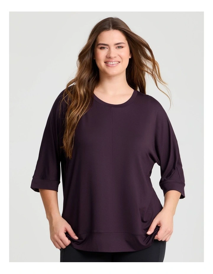 Modal Ultra Soft Relaxed Top Huckleberry image 1
