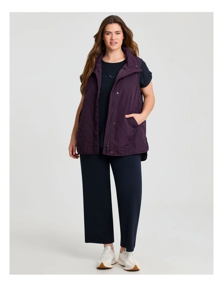 Cotton Signature Logo T-shirt Navy image 4