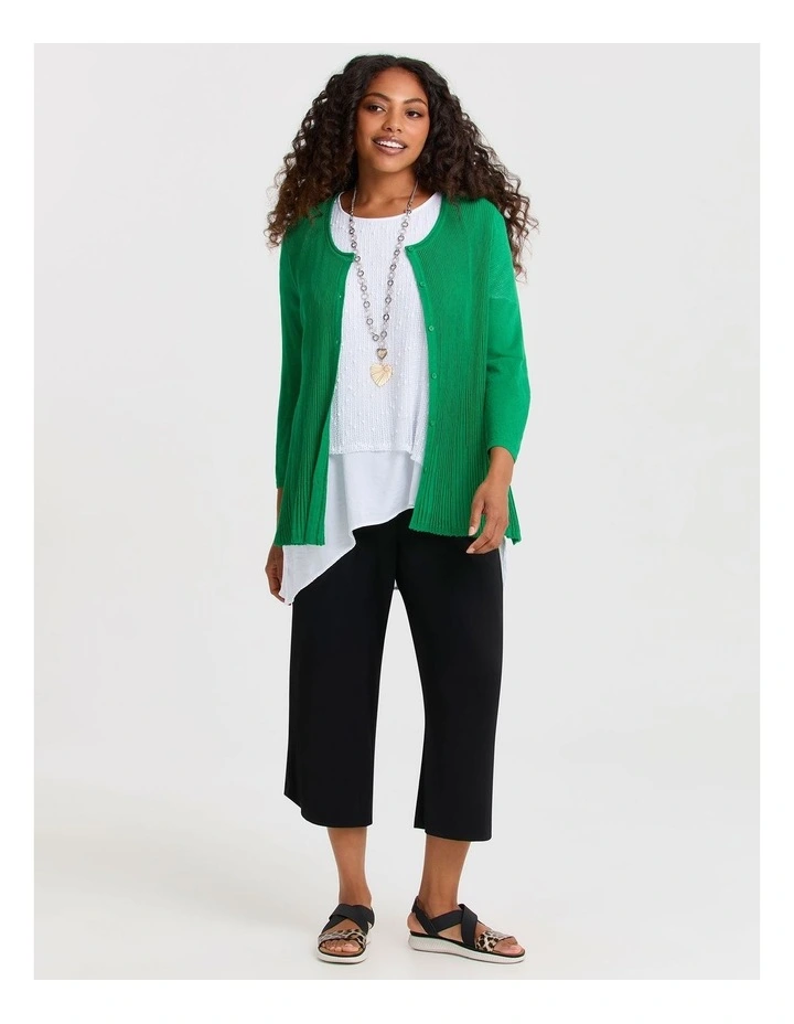 Viva Luxe Weave Layered Top White image 4