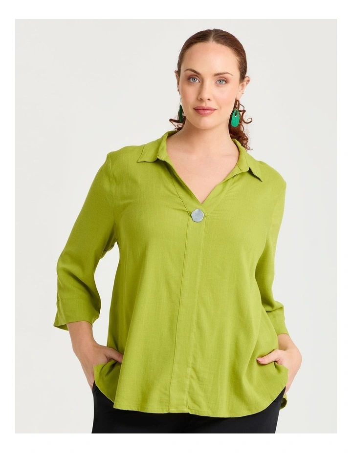 Natural Out And About Top Caper Green image 1