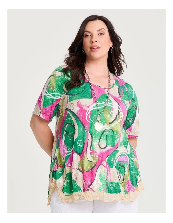 Foil Crush Bamboo Top Print image 1