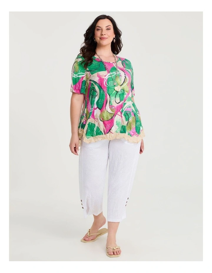 Foil Crush Bamboo Top Print image 3