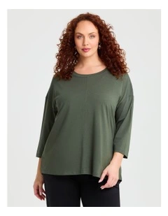 Pima Cotton Icon Top Dusty Olive