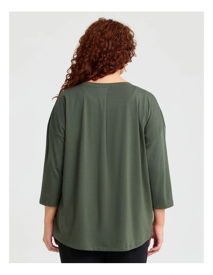 Pima Cotton Icon Top Dusty Olive image 2