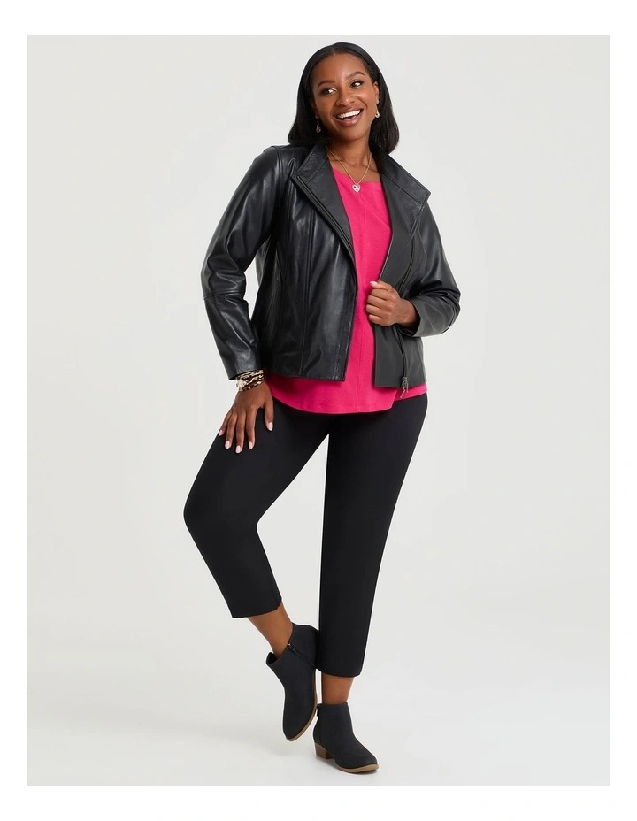 Pima Cotton Icon Top in Bright Rose image 4