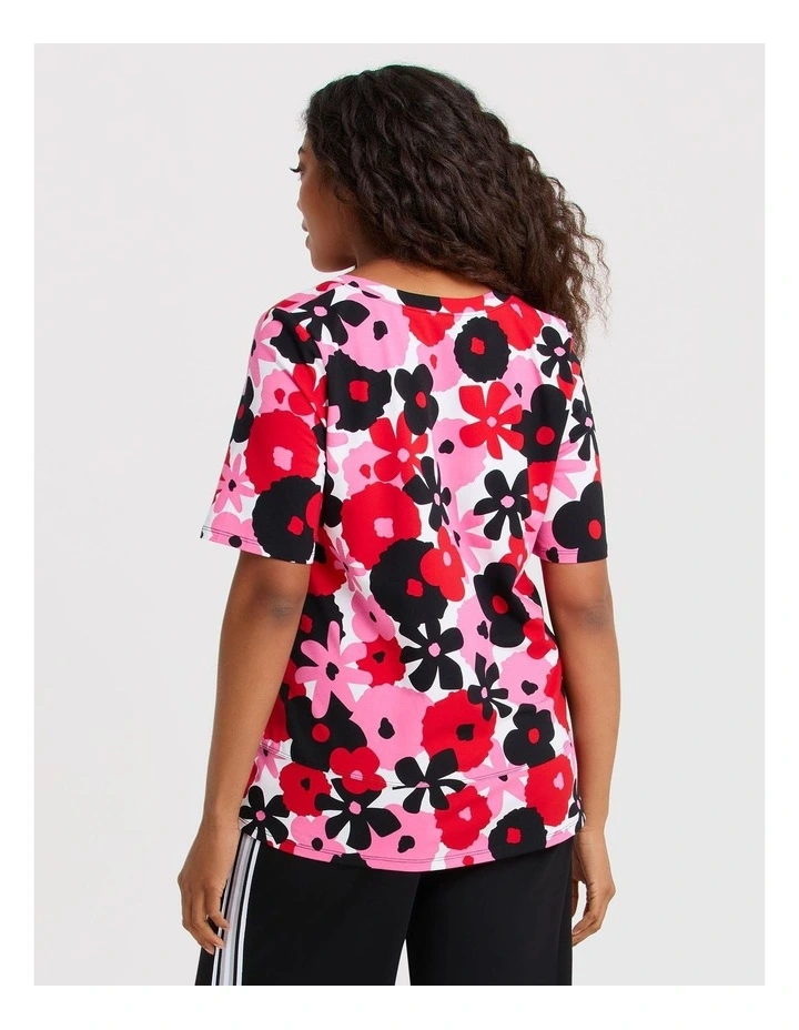 Pima Cotton Poppy Top Print image 2