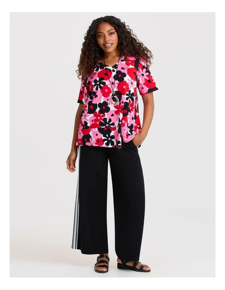 Pima Cotton Poppy Top Print image 3