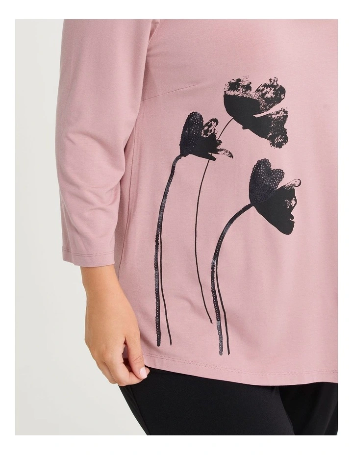 Natural Flower Print Top Print image 2