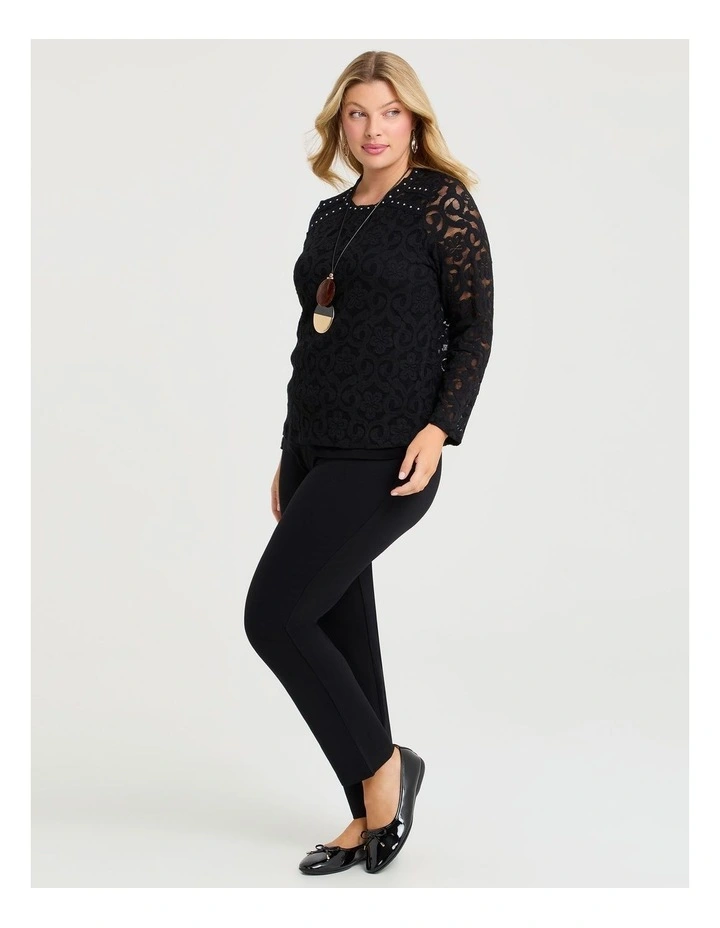 Lace Top Black image 3