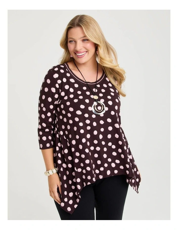 Natural Renee Top Spot Print image 1