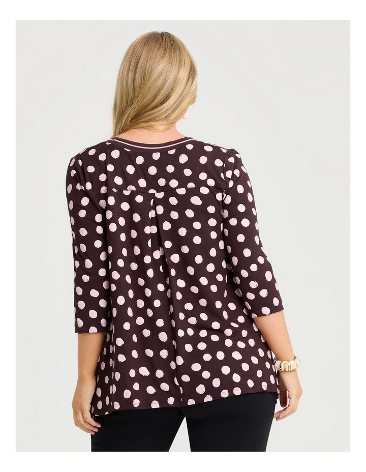 Natural Renee Top Spot Print image 2