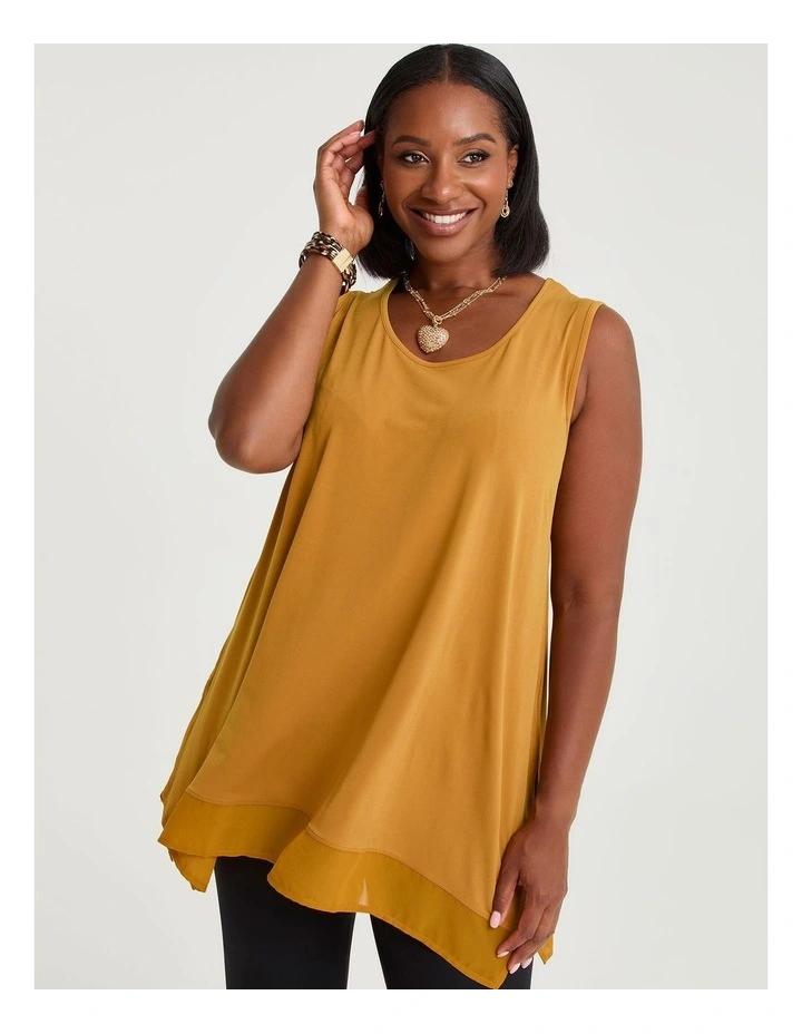 Luna Horizon Tank in Amber Gold image 1