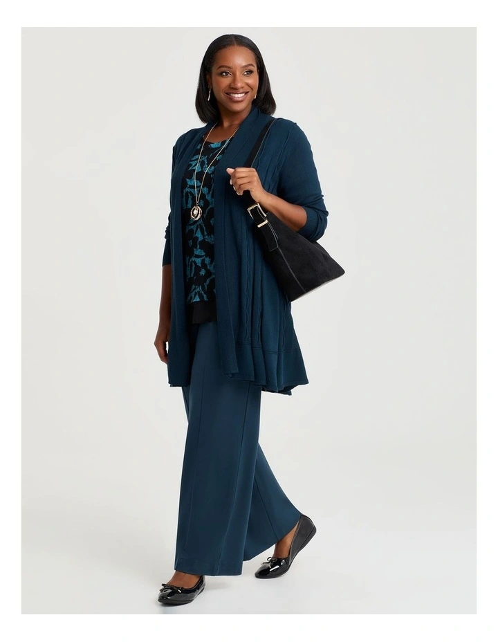 Natural Abstract Adele Spliced Top Print image 4