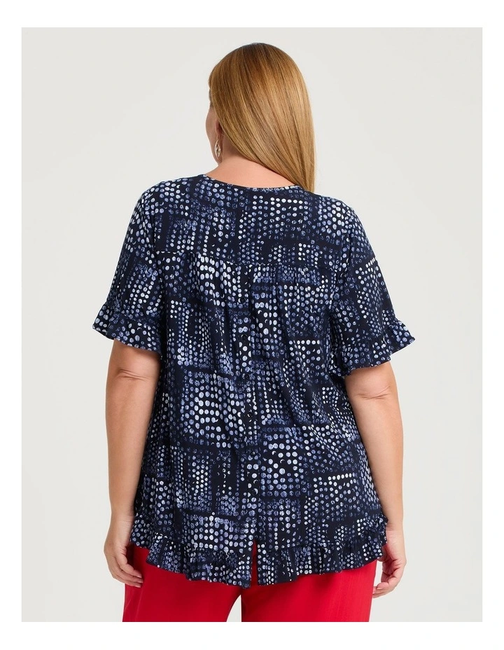 Salsa Luna Top in Dark Indigo Spot image 2