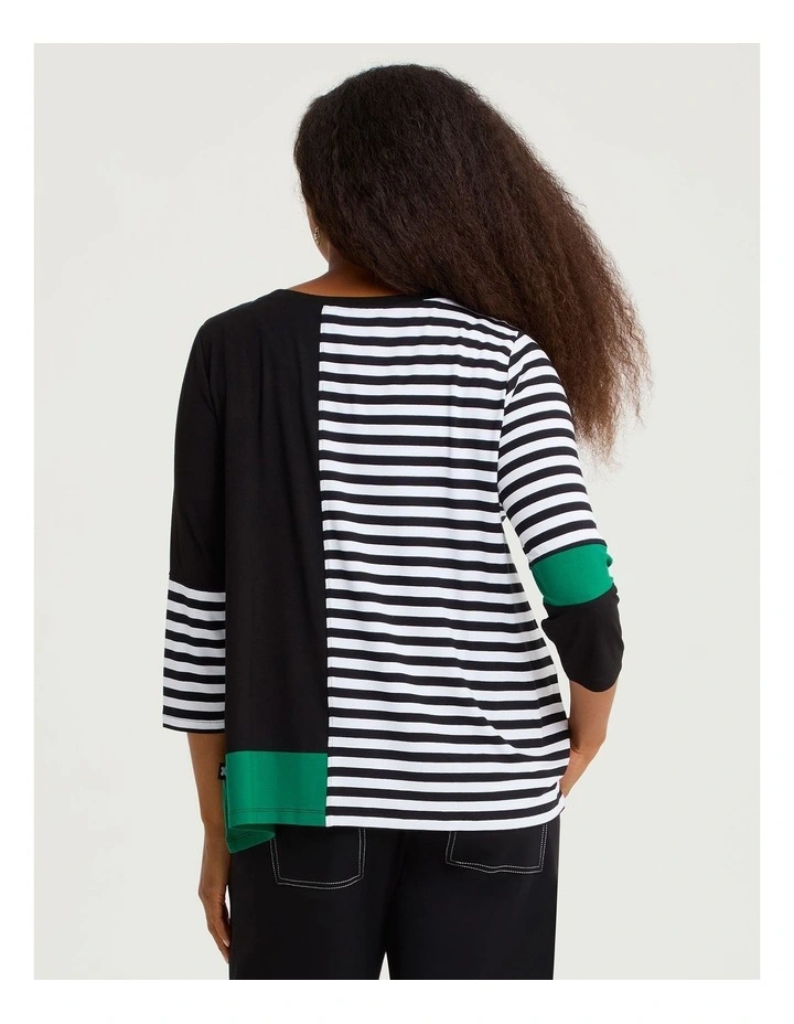 Natural Samara Stripe Top Multi image 2