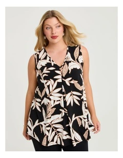 Safari Scene Luna Tank Botanical Print