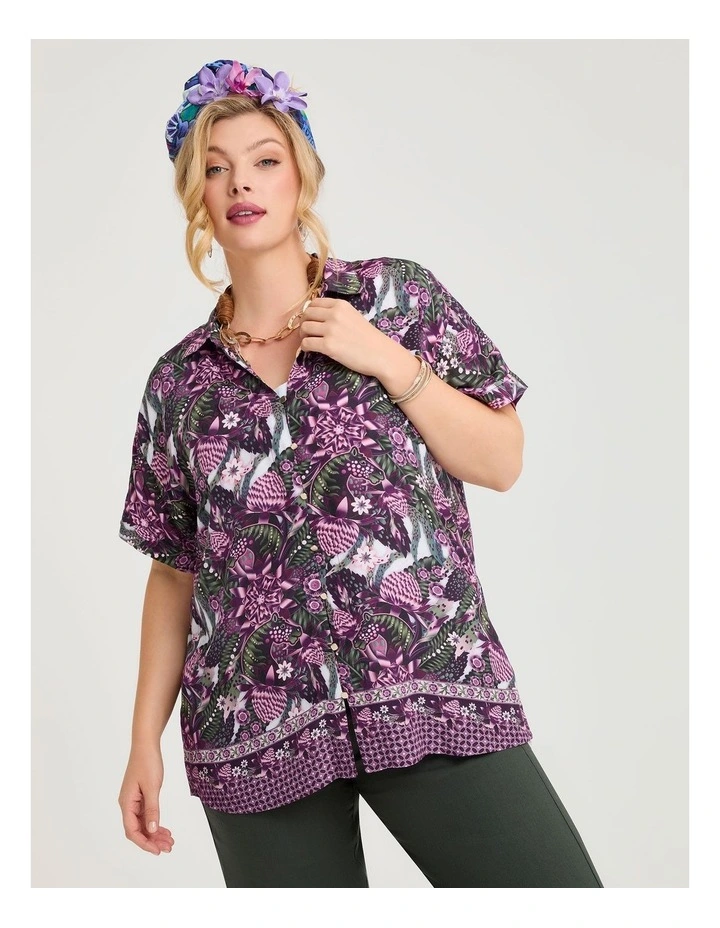 Catalina Natural Ginger Top Print image 1