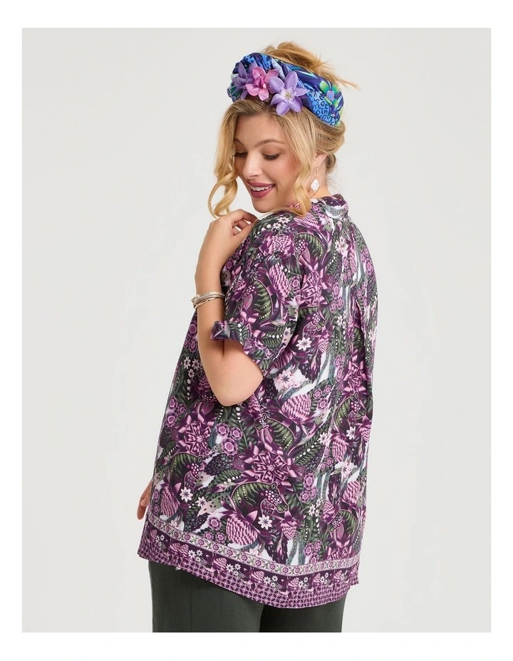 Catalina Natural Ginger Top Print image 2