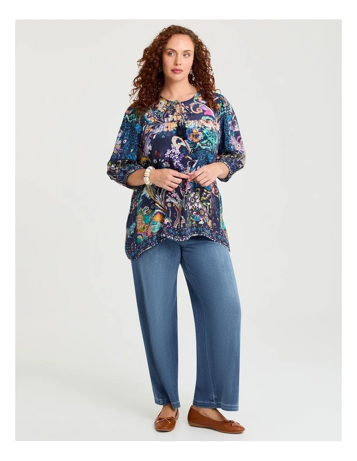 Natural Lavish Floral Top Print image 3