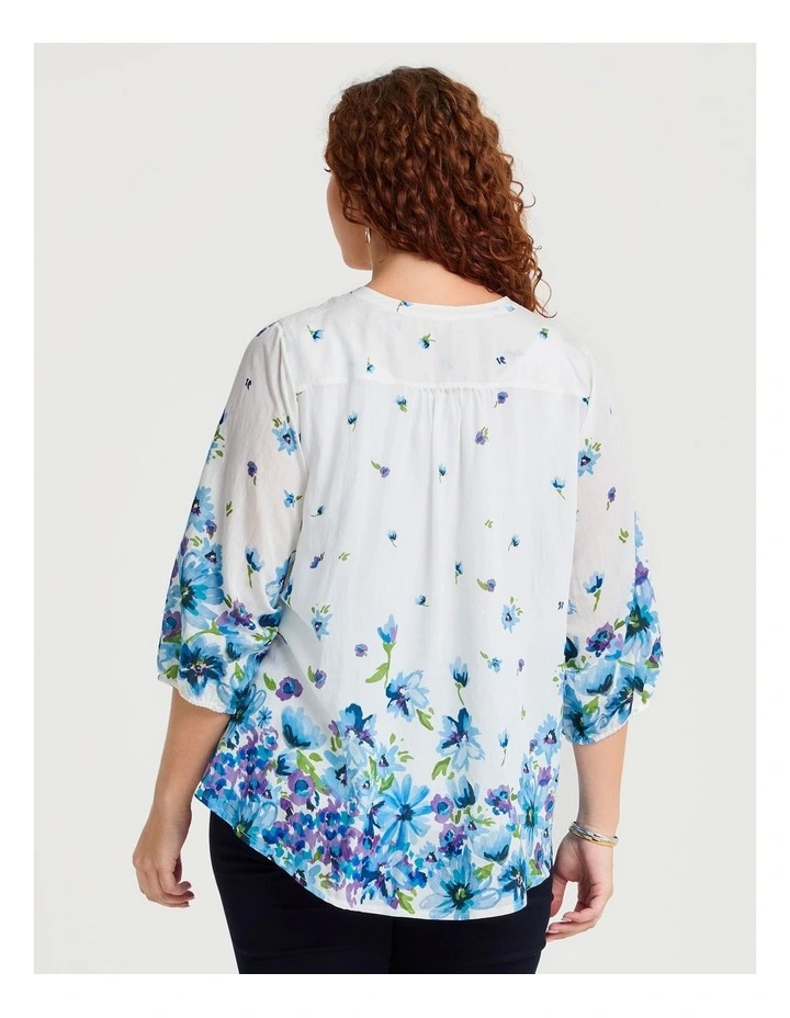 Natural Blooming Border Top Print image 2