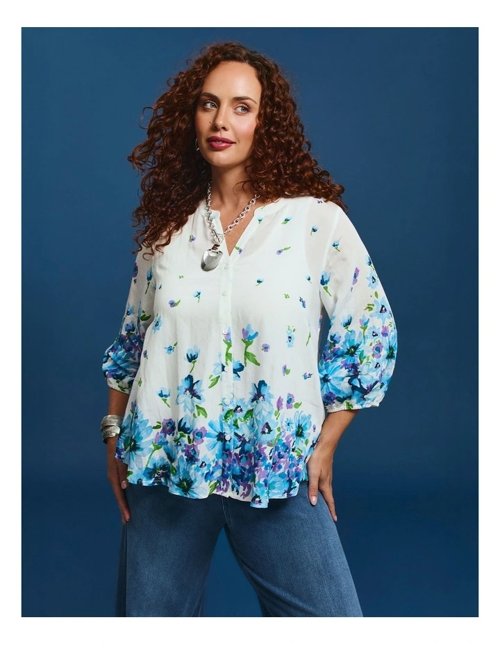 Natural Blooming Border Top Print image 4