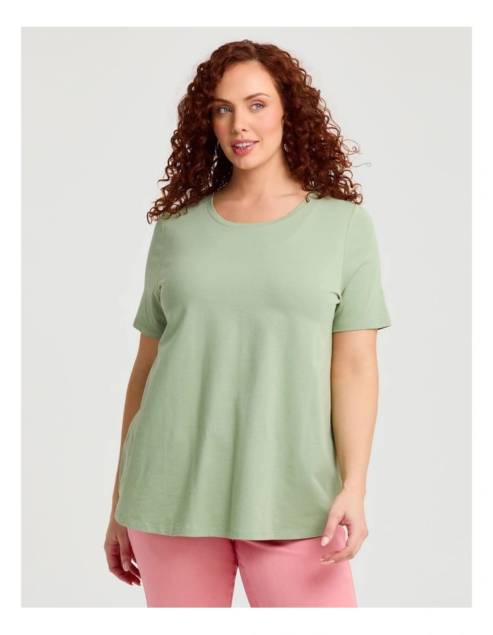 Australian Cotton Crew Neck T-shirt Shamrock image 1