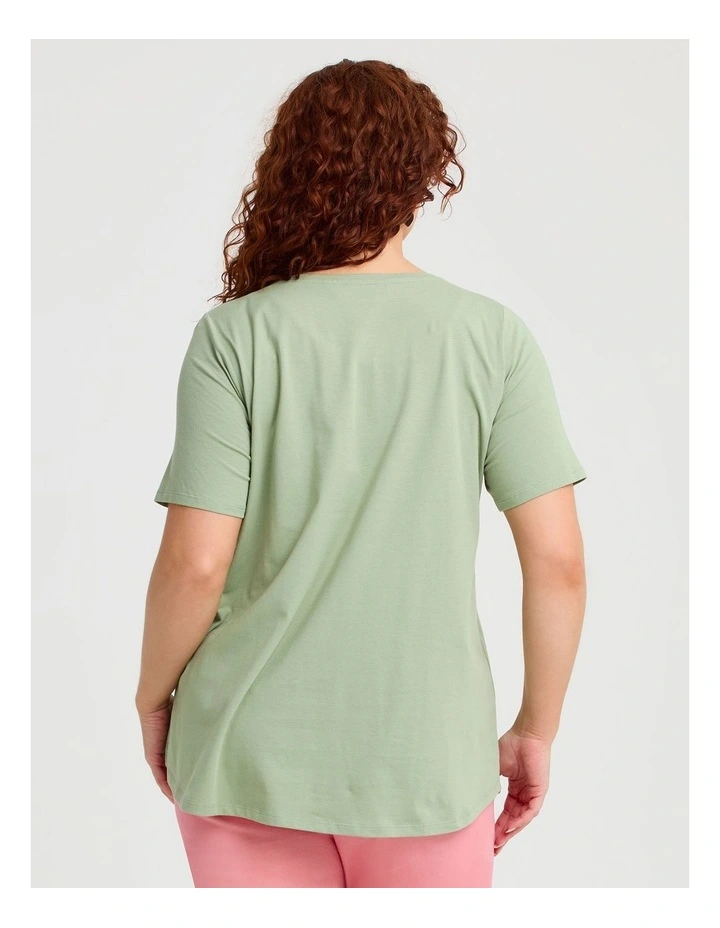 Australian Cotton Crew Neck T-shirt Shamrock image 2