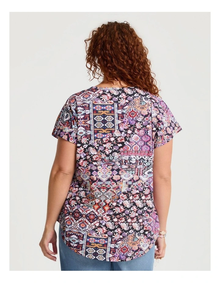 Cotton Boho Print T-shirt Print image 2