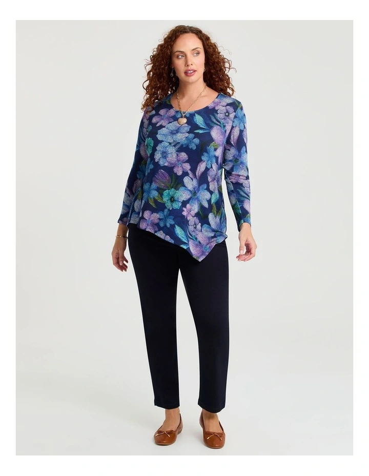 Bamboo Painted Floral Cosy Top Print image 2