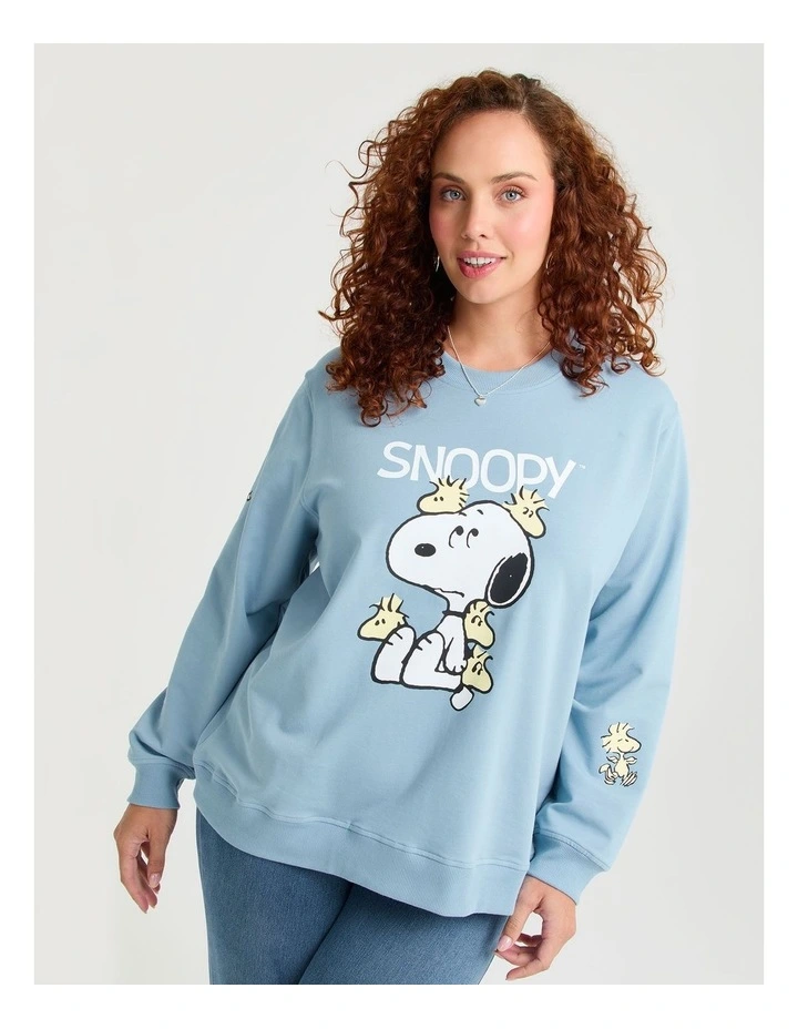 Peanuts Woodstock Sweatshirt Dreamy Blue image 1