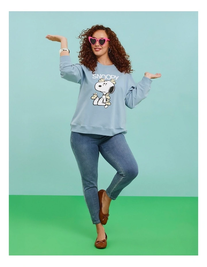 Peanuts Woodstock Sweatshirt Dreamy Blue image 7