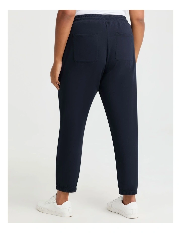 Cotton Logo Relaxed Trackpant Navy image 2