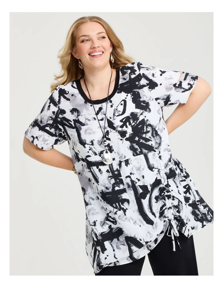Natural Abstract Kiki Tunic Print image 3